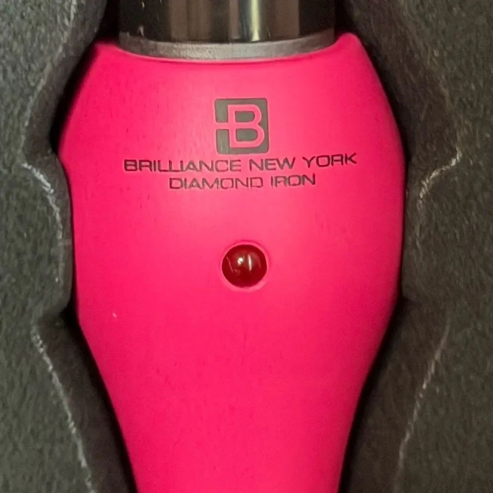 Brilliance New York 1” Pink Volume Setter Curling Wand NEW in Box